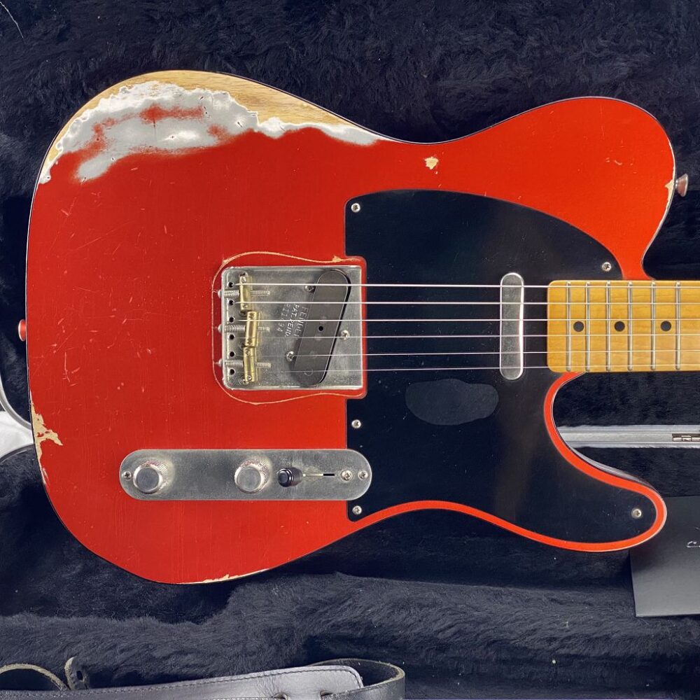 2011 Fender - Telecaster '50s Relic - Candy Tangerine - Custom Shop - ID 1563