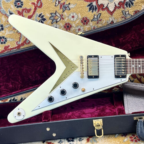 2013 Gibson Custom Shop - 1959 Mahogany Flying V VOS - Telluride White - Ltd. Edition - ID 5196
