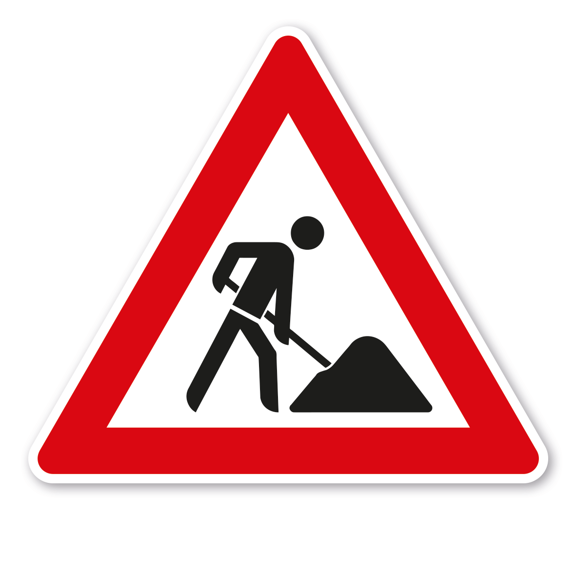 Schild Baustelle