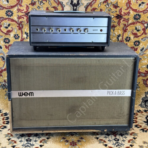1963 WEM - Pick A Bass - Halfstack - ID 5429
