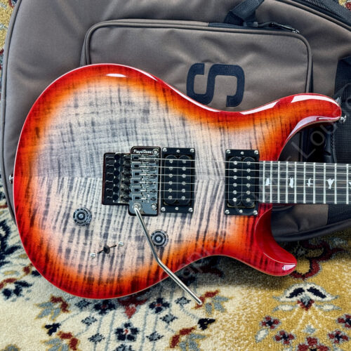 2024 PRS SE - Custom 24 Floyd Rose - Charcoal Cherry Burst - ID 5687