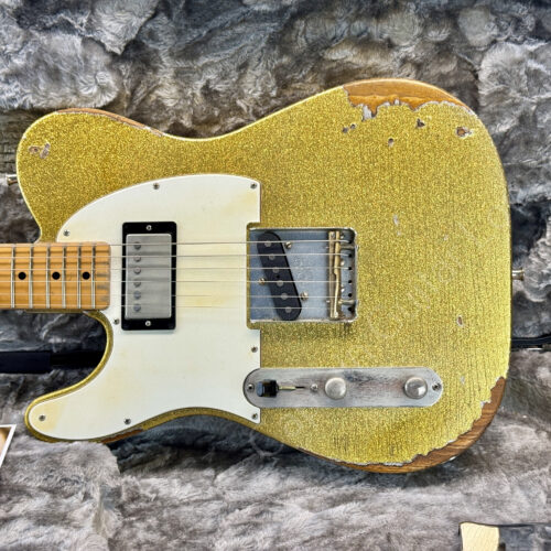 2001 Fender Custom Shop - 51 Nocaster - Heavy Relic Goldsparkle Refin by Nick Page - ID 5753