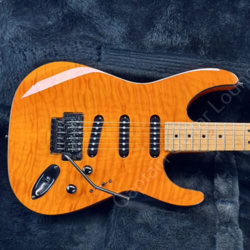 2016 Keller - SSS Superstrat FR - Orange Quilted Maple - ID 5786