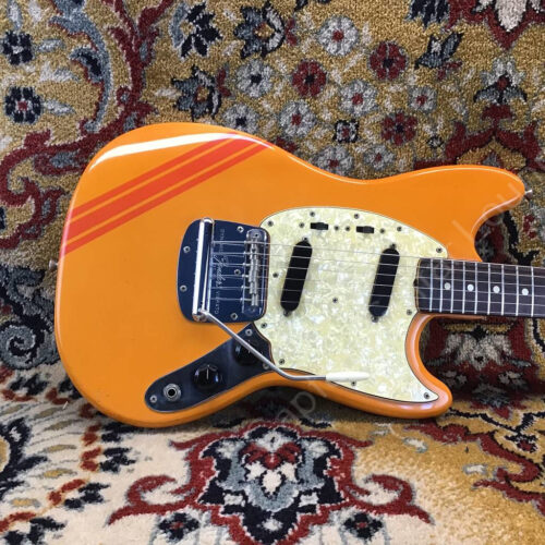 1969 Fender - Mustang Competition Orange - matching headstock - ID 6210